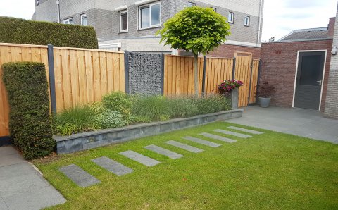 Aanleg tuin schutting 4